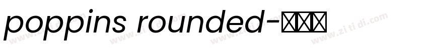 poppins rounded字体转换